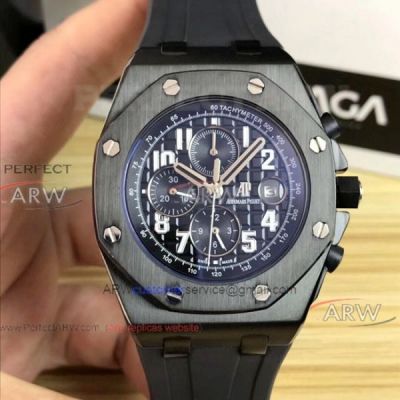 Perfect Replica Audemars Piguet Offshore 42mm Watch - Black Rubber Strap